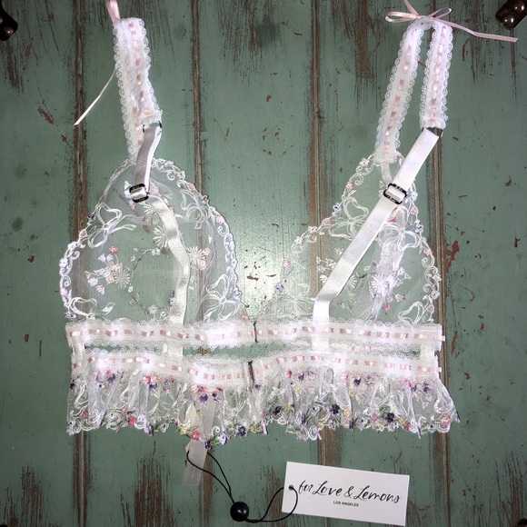 For Love & Lemons Angelica Bralette Size M NWT - Picture 7 of 10